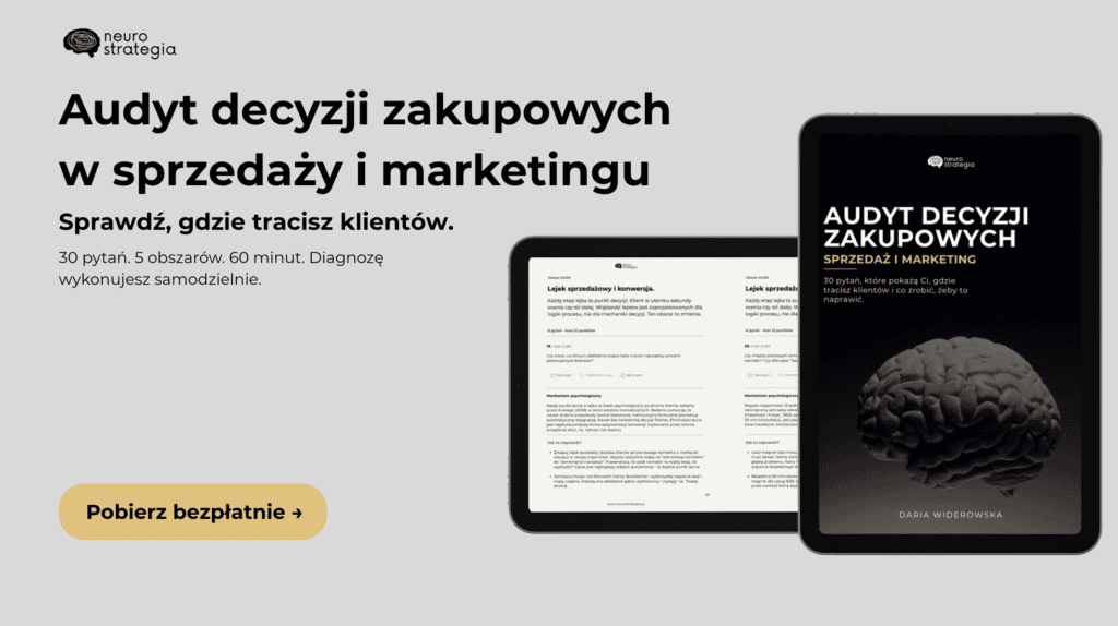 Audyt decyzji zakupowych w sprzedaży i marketingu
